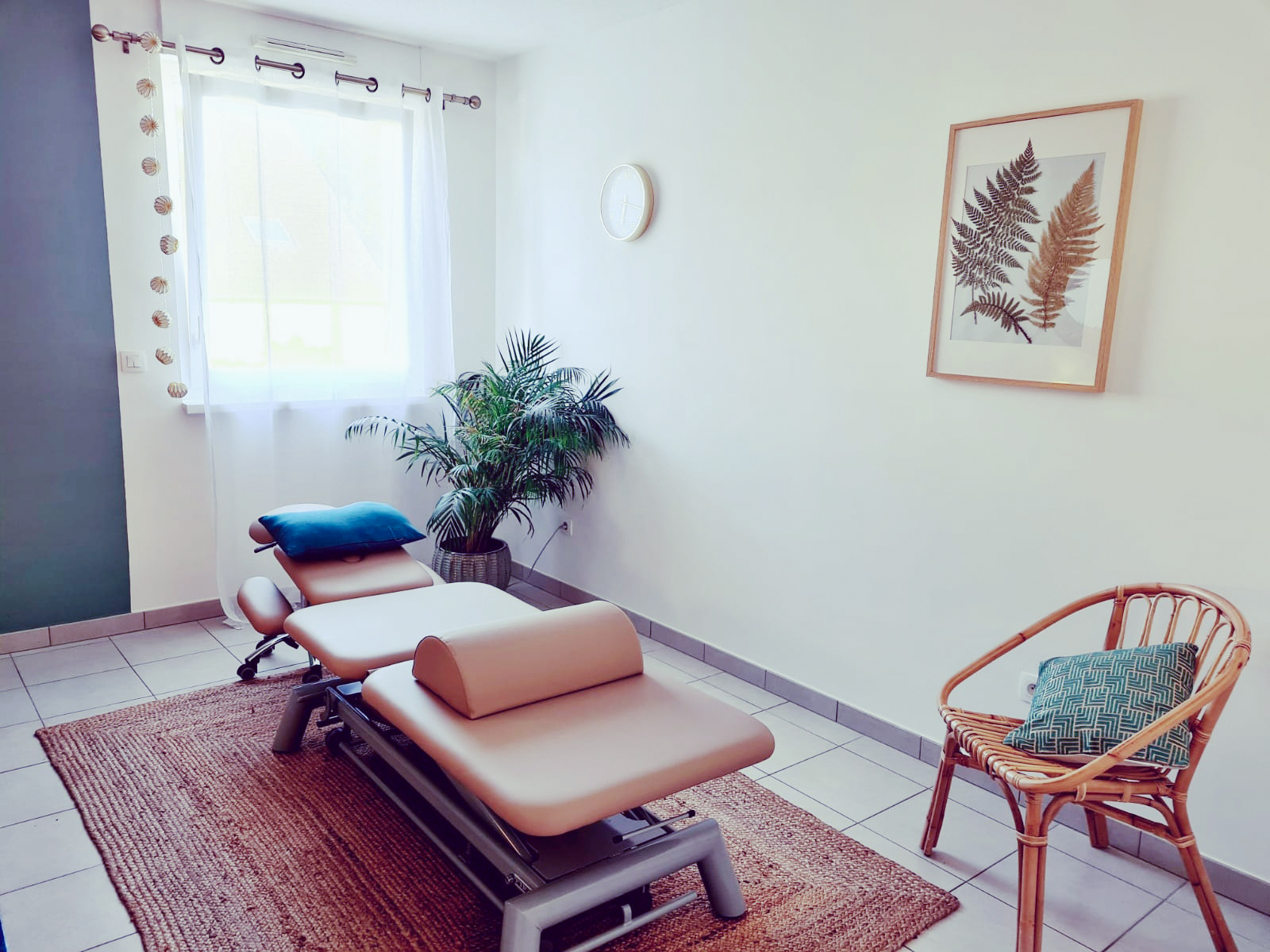 salle de soin couleur vert-ficus